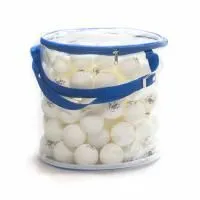 Мячи  Dragon Training Silver 1* New (100 шт, бел.) в прозрачной сумке