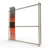 Стеллаж для лыж односторонний пристенный на 10 пар SP ЛХ10