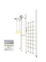 Шведская стенка Kampfer Winner Ceiling (№6 Жемчужный Высота 3 м белый антик турник)