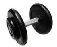 Гантель неразборная 11 кг с вращающейся хромированной ручкой