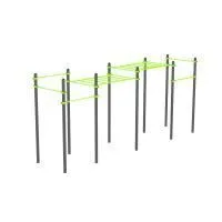 W348 Воркаут (рукоход классический двухуровневый, 6 перекладин) ZAVODSPORTA