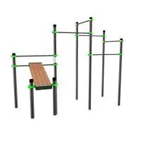 W249 Воркаут (наклонная скамья и 5 перекладин) ZAVODSPORTA