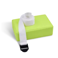 Блок для йоги в комплекте с ремнем PRCTZ YOGA STRAP & BLOCK 2-PIECE SET, набор.