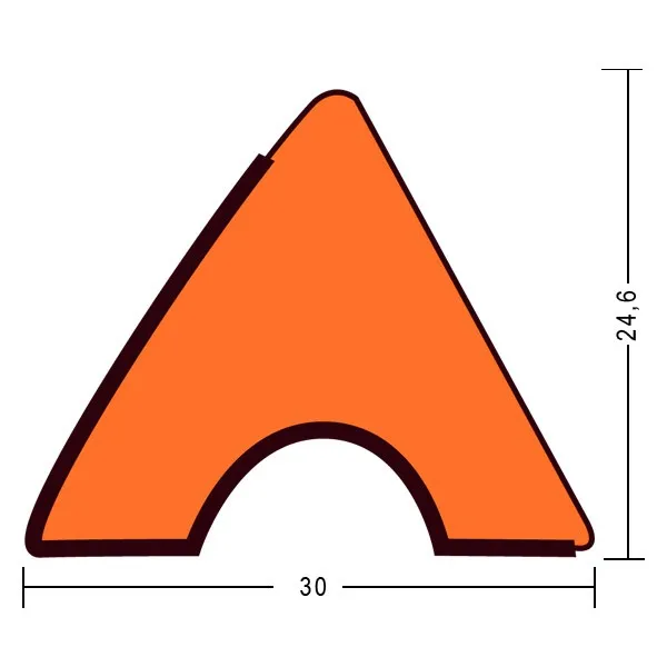 Резина для бортов Eurosprint Standard Pool Pro K-66 122см 7-9фт 6шт.