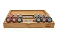 Набор для покера Casino Royale на 300 фишек в дубовом кейсе, Partida