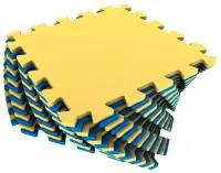 Мягкий пол разноцветный 25*25(см) 1(м2) 25МП1 
(желто-синий)