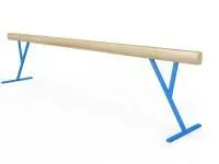 Бревно гимнастическое высокое из деревянного бруса постоянной высоты