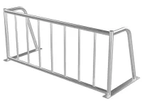 Велопарковка из нержавеющей стали на 8 парковочных мест