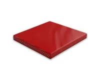 Мат гимнастический 1000х1000х100 мм, на шнуровке (красный)