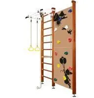 Шведская стенка Kampfer Jungle Ceiling Girl (№4 Вишневый Стандарт белый турник)