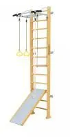 Шведская стенка Kampfer Ride Wall (№0 без покрытия Высота 3 м белый турник)