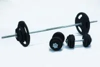 Комплект штанга и гантели MironFIt чугунный 75 кг