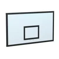 Щит баскетбольный игровой (стеклопластик 8 мм, металлокаркас) 1050х1800 мм ZAVODSPORTA РАСПРОДАЖА