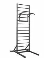 Шведская стенка цельносварная напольная с турником (тип 1)