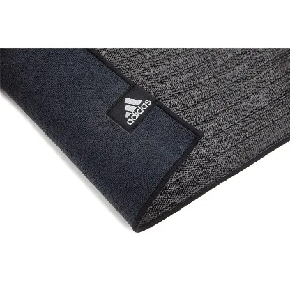 Тренировочный коврик (мат) для горячей йоги Adidas, черный
