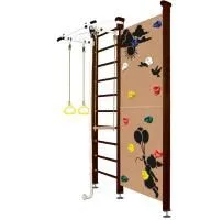 Шведская стенка Kampfer Jungle Ceiling Girl (№5 Шоколадный Стандарт белый турник)