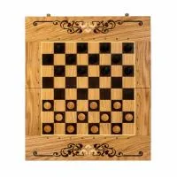 Нарды + Шахматы + Шашки без фигур дуб