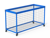 Тележка для мячей и спорт. инвентаря 1130х450х540 (разборная)