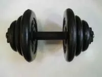 Гантель разборная 15 кг, обрезиненная