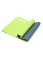 Коврик для йоги и фитнеса Atemi, AYM0321, TPE, 173х61х0,4 см, серо-зеленый