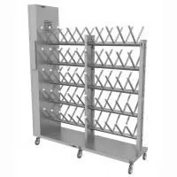 Сушильный стеллаж для обуви "SL2 Лидер -Премиум" мобильный двусторонний 50 пар 2000Х1730Х50мм