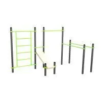 W201 Воркаут (брусья, турник, шведская стенка и наклонная скамья для пресса) ZAVODSPORTA