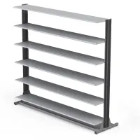 Стеллаж для горных и беговых ботинок (24\40 пар) односторонний мобильный