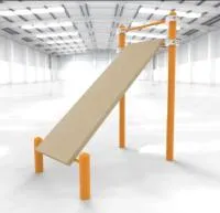 Лавочка Воркаут для пресса с уклоном и перекладиной, эконом