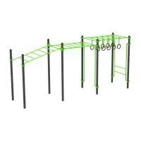 W358 GTO Рукоход с изменением высоты с подвижными кольцами (разноуровневый) ZAVODSPORTA