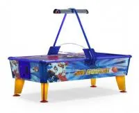 Аэрохоккей Ice Fire Gold 6 ф цветной жетоноприемник/купюроприемник