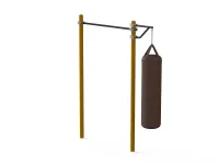 Турник классический для занятий Воркаут с боксерской консолью