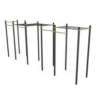 W362 Воркаут (рукоход трехуровневый, 5 турников) ZAVODSPORTA