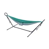 Гамак EVO FITNESS Jungle с каркасом, зеленый