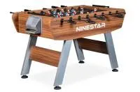 Игровой стол - футбол "PlayOff" (140х73х88см) коричнево-серый