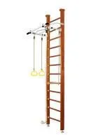 Шведская стенка Kampfer Helena Ceiling (№4 Вишневый Высота 3 м белый антик турник)