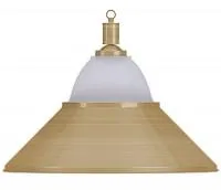 Лампа на один плафон «Jazz» (матово-бронзовая чашка, матово-бронзовый плафон D38см)