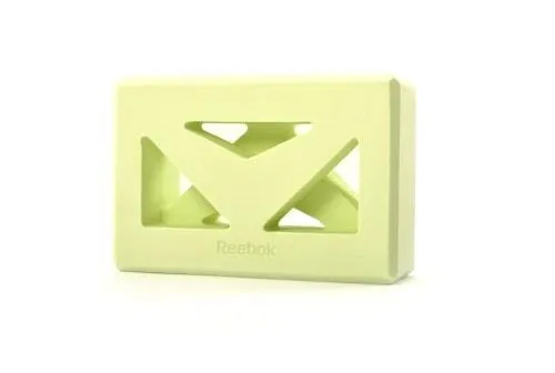 Кирпич для йоги с прорезями Reebok зеленый