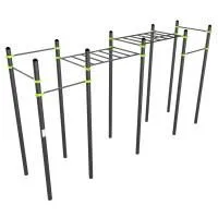 W348 Воркаут (рукоход классический двухуровневый, 6 перекладин) ZAVODSPORTA