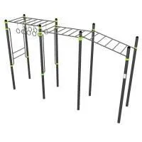 W358 GTO Рукоход с изменением высоты с подвижными кольцами (разноуровневый) ZAVODSPORTA