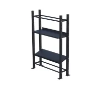 Модульный стеллаж для гантелей, гирь и медболов 1320х430х1950