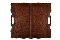 Нарды кожаные РФН "Тайпан" средние в дипломате