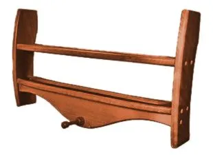 Полка для шаров навесная орех