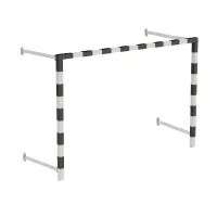 Ворота мини-футбольные пристенные без сетки 2х3х0.5м / комплект