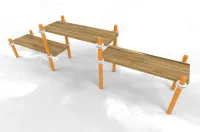 Тройная лавочка Воркаут WRK-56