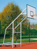 Баскетбольная мобильная уличная стойка из алюминия с щитом из оргстекла 10 мм