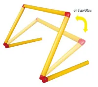 Барьер для тренировок из пластика, регулируемый