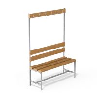 Скамейка с вешалкой для раздевалок (разборная) 2000 мм