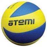 Мяч волейбольный Atemi TORNADO (N), синтетическая кожа PVC, желт-син, 8 п, клееный, окруж 65-67