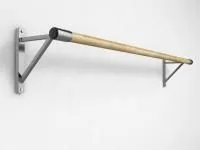 Станок балетный настенный однорядный из нержавеющей стали