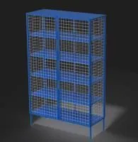 Стеллаж для хранения инвентаря закрытый 1250х750х1500 (разборный)